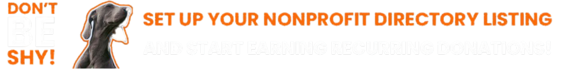 Don't Be Shy! Set Up Your Nonprofit Listing Today!